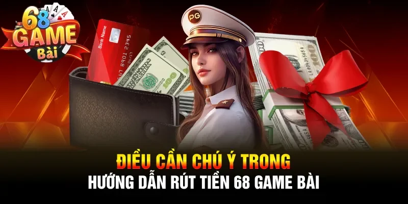 Điều cần chú ý trong hướng dẫn rút tiền 68 game bài